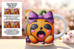 Creative 15oz Png Mug Wrap Template , Cute Pumpkin Product Image 1