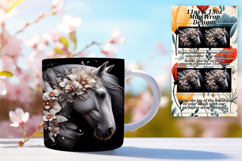 Artful 11oz Mug Wrap Png Template , Horse Product Image 1