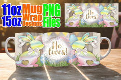 Blissful reflections 11oz 15oz sublimation wrap, Easter Bunn Product Image 1
