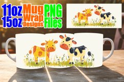 Adorable Cow Mug Wraps for 11oz and 15oz Spring Cups Product Image 1