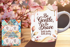 GRACEFUL 11oz PNG Mug Wrap Design , Girl Quote Product Image 1