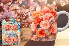 Sublimation Design 11oz/15oz Colorful Floral Product Image 1