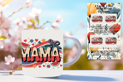 Gorgeous 11oz Mug Wrap Png Artwork , Mama Product Image 1