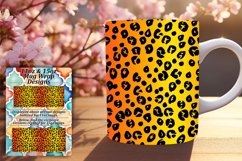 Gradient Leopard Print Mug Wrap - Abstract 11oz 15oz Product Image 1