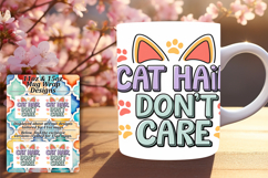 Beautiful 15oz Mug Wrap Png Design , Cat Quote Product Image 1