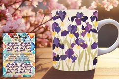 Botanical Beauty Mug Sublimation: Fresh Patterns Product Image 1