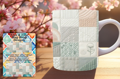 Bold 15oz Mug Wrap Png Design , Patchwork Product Image 1