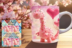 Dino Valentine Wrap Mug - Spread Love with Style Product Image 1