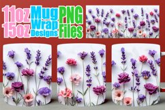 Fresh Floral Sublimation Mugs - 11oz &amp; 15oz Joy Product Image 1