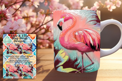 Fresh 11oz Mug Wrap Png Artwork , Flamingo Product Image 1