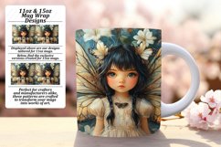 Sophisticated 15oz Mug Wrap Png Design , Fairy Product Image 1