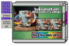 Springtime Escape: 3D Flower Pattern Mug Wrap Product Image 1