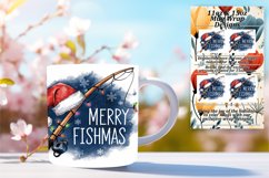 Artistic 15oz Mug Wrap Png Design , Holiday Product Image 1