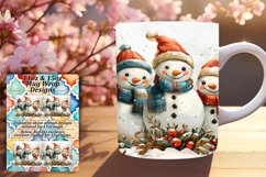 Christmas Gingerbread Wrap 11oz/15oz Mug Sublimation Product Image 1