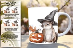 Spooky Pumpkin Animal Mug 11oz/15oz Wrap PNG Product Image 1