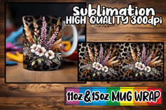 Pure joy 11oz 15oz sublimation wrap, Leopard Prints Product Image 1