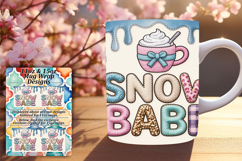 Sweet 15oz Mug Wrap Png Design , Holiday Product Image 1