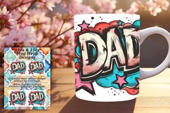 Cheerful Dad Mug Wrap - 11oz Product Image 1