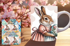 Creative 11oz Mug Wrap Png Artwork , Easter Bunny Product Image 1