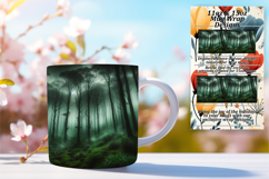 Artistic 15oz Mug Wrap Png Design , Horror Halloween Product Image 1