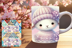 Fun 15oz Mug Wrap Png Artwork , Cute Animals Product Image 1