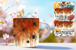 Dreamy 15oz Mug Wrap Png Design , Halloween Product Image 1
