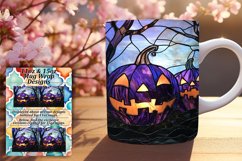 Autumn Delight Stained Glass Mug 11oz 15oz Sublimation Product Image 1