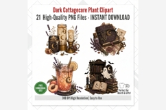 Dark Cottagecore Plant Clipart | 21 PNG Files | Gothic Product Image 7