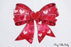 Coquette Valentine Clipart PNG Product Image 1