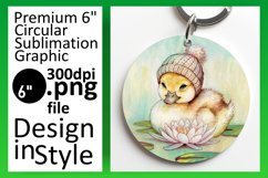 Sophisticated Keychain Circle PNG , Animals Product Image 1