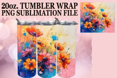 15x Watercolor Botanical Tumbler Wrap Bundle PNG, Spring Product Image 8