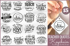 Teacher Quotes Keychain SVG Bundle Product Image 1
