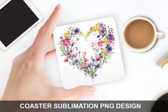Spring Flower - Coaster Sublimation Design Product Image 1
