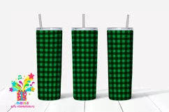 Buffalo Plaid Christmas Skinny tumbler Sublimation #9 Product Image 1
