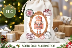 Christmas Nutcracker Santa Sack, Cute Nutcracker PNG Product Image 1
