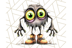 Halloween Monster Clipart PNG, Cute Spooky Characters Product Image 4