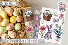 Spring sticker Sheet Easter Props Flowers Eggs Bunny Carrot Product Image 1