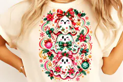 Funny Christmas Ghosts PNG, Funny Christmas PNG, Christmas Product Image 1