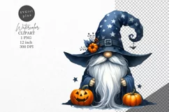 Halloween clipart, Gnome clipart, Autumn clipart Product Image 1