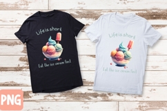 Funny Ice Cream Sublimation Bundle |PNG Designs for T-shirts Product Image 10