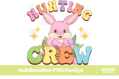 Easter Bunny Sublimation DTF Chick Farm Hip Hop Spring Joy Product Image 1