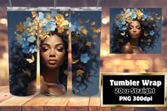 Afrocentric 3D Portrait Tumbler Art 20oz Product Image 1
