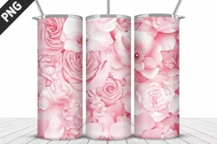 Flowers Tumbler Wrap | Sublimation Design | Tumble PNG Product Image 5