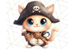 Cartoon Pirate Kids and Animals PNG Clipart for Fun Designs Product Image 4