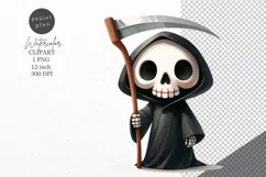 Halloween clipart, Grim reaper clipart, Death clipart Product Image 1