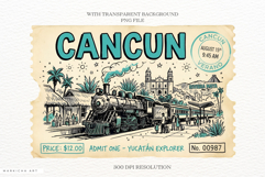 Old Train Travel PNG illustrations Product Image 2