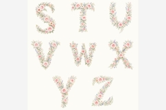 Floral Alphabet PNG Bundle | 26 Watercolor Flower Letters Product Image 3