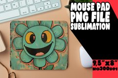 Nostalgic Bloom Bonanza: Mouse Pad Designs Art PNG Product Image 1