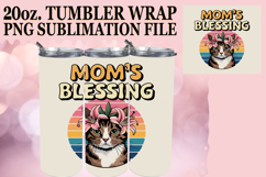 JOYFUL SIPS 20oz TUMBLER WRAP, Cat Lover Product Image 1