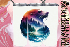 Sweet adventures 20oz tumbler wrap, Animals Art Product Image 1